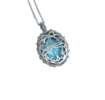 17ct Pigeon Egg Blue Topaz Necklace