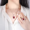 12ct Royal Oval Sapphire Necklace