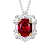 3ct Oval Ruby Necklace 3ct Oval Ruby Necklace