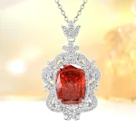 14ct Oval Ruby Necklace