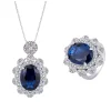 12ct Royal Oval Sapphire Necklace