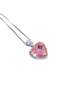 12ct Heart Aquamarine Pendant Necklace