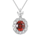 7ct Oval Ruby Necklace