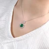 5ct Vintage Emerald Necklace