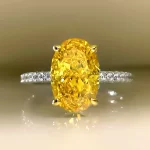 5ct Oval Citrine Ring