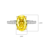 5ct Oval Citrine Ring