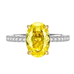 5ct Oval Citrine Ring