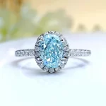 2ct Oval Aquamarine Ring