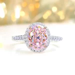 3ct Oval Pink Diamond Ring