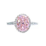 3ct Oval Pink Diamond Ring