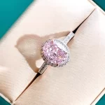 3ct Oval Pink Diamond Ring