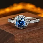 1ct Princess Cut Sapphire Ring