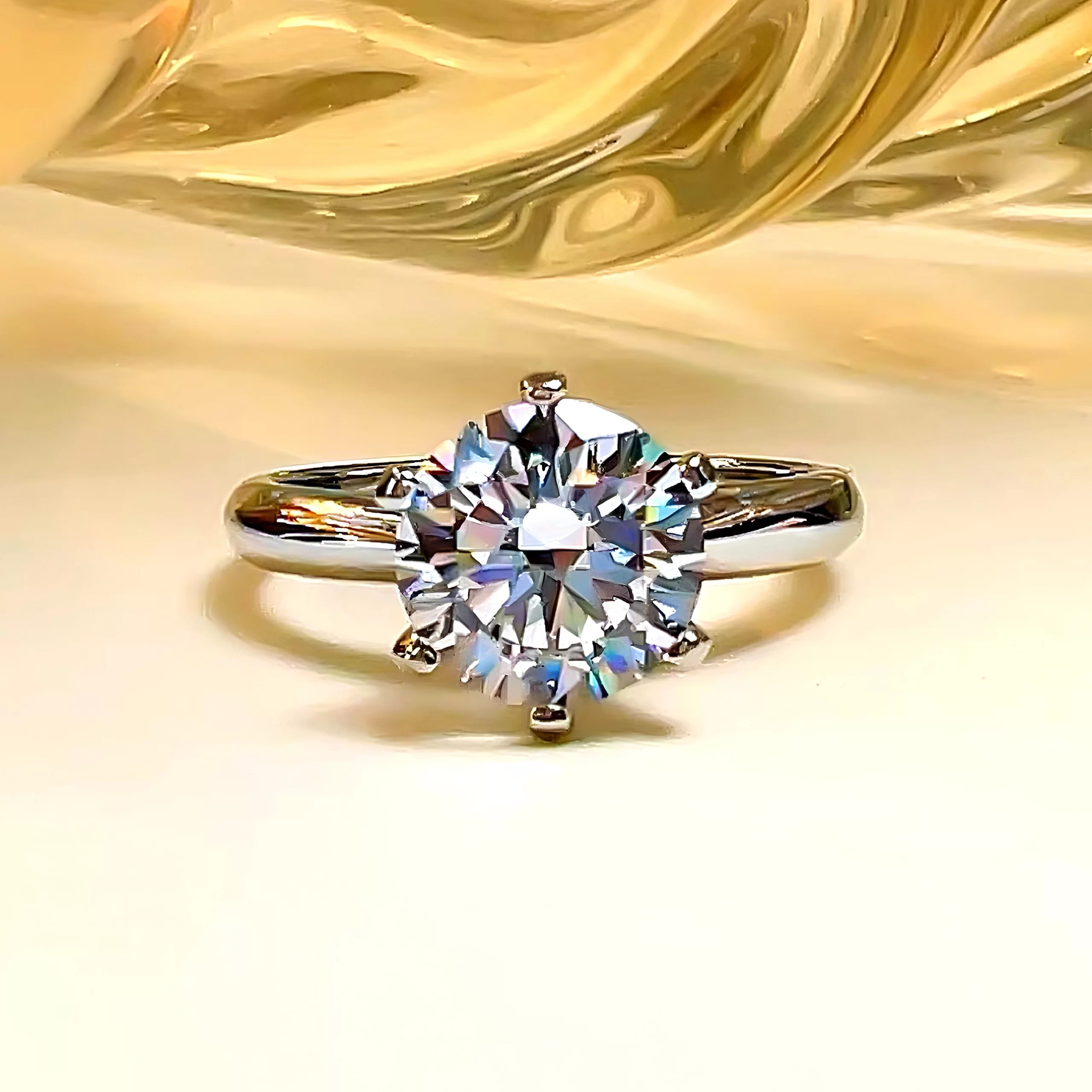 2Carat 6 Prong Engagement Diamond Ring