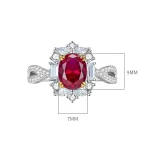 3ct Oval Ruby Ring