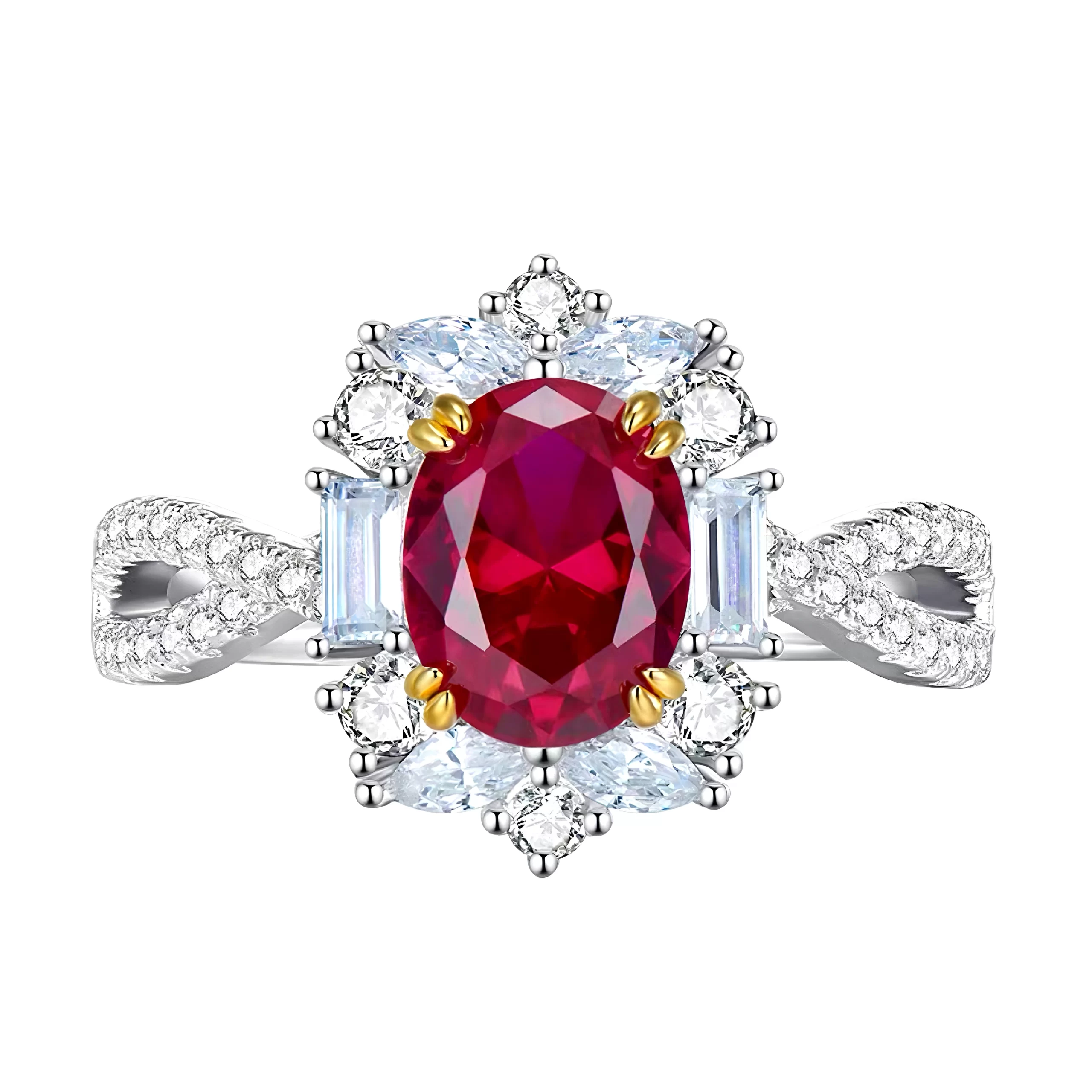 3ct Oval Ruby Ring