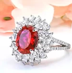 4ct Oval Ruby Ring