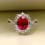 3ct Oval Ruby Ring