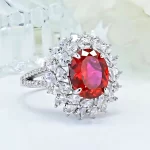 4ct Oval Ruby Ring