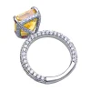 8ct Princess Cut Citrine Ring