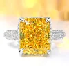 8ct Princess Cut Citrine Ring