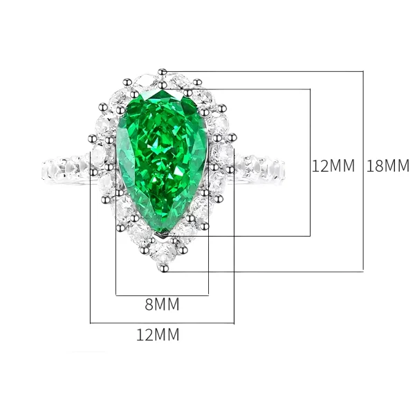 4ct Pear Diamond Ring Halo Setting 4ct Pear Diamond Ring Halo Setting
