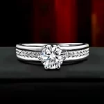 0.8ct Round Couple Diamond Ring