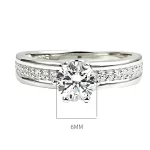 0.8ct Round Couple Diamond Ring