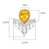 2.5ct Pear Princess Crown Citrine Ring 2.5ct Pear Princess Crown Citrine Ring