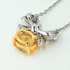 3ct Butterfly Crushed Ice Citrine Necklace