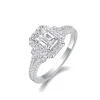 Moissanite 1.0carat Octagon Halo Diamond Ring Moissanite 1.0carat Octagon Halo Diamond Ring