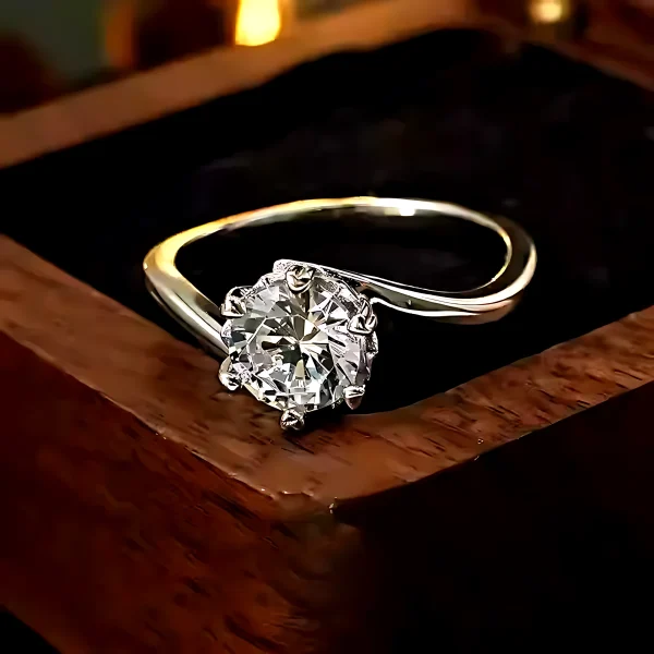 1.5ct 6 Prong Round Diamond Ring