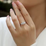 Moissanite 1.6carat Cushion Diamond Ring