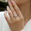 Moissanite 1.6carat Cushion Diamond Ring