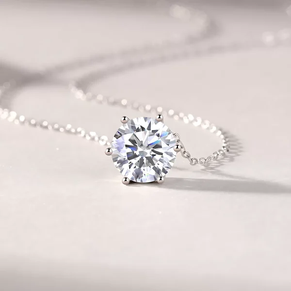 Moissanite 3.0carat Round Diamond Necklace!!1110428241-0-cib 拷贝. Moissanite 3.0carat Round Diamond Necklace