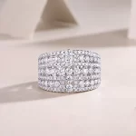 Moissanite Layered Diamond Ring