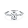 Moissanite 2.0carat 4-Prong Oval Diamond Ring Moissanite 2.0carat 4-Prong Oval Diamond Ring