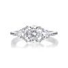 Moissanite 1.6carat Cushion Diamond Ring
