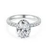 Moissanite Vintage 2.5carat Oval Diamond Ring