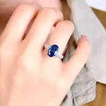 5ct Oval Sapphire Ring