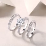 Moissanite Stacking 2.0carat Diamond Ring Can Be Separated