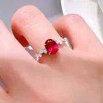 2ct Oval Ruby Ring