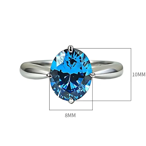 4ct Oval Sapphire Ring