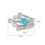 Shooting Stars 2ct Oval Paraiba Ring