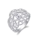 Moissanite Princess Diamond Ring