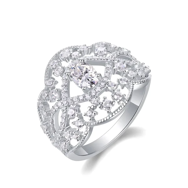 Moissanite Princess Diamond Ring Moissanite Princess Diamond Ring