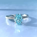 2ct Oval Aquamarine Ring