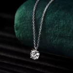 4 Prong Round Diamond Necklace