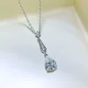 3ct Tear Sapphire Necklace
