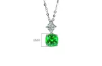 3ct Crushed Ice Emerald Necklace