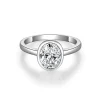 Moissanite Halo 2.0carat Oval Diamond Ring